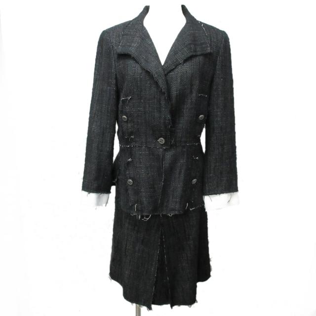 シャネル CHANEL 美品 07P セットアップ ツイードジャケット スカート  