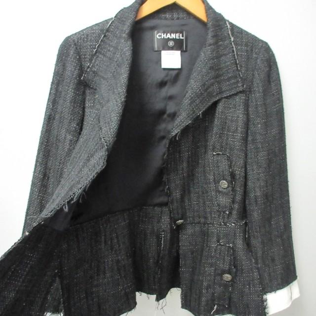シャネル CHANEL 美品 07P セットアップ ツイードジャケット スカート  