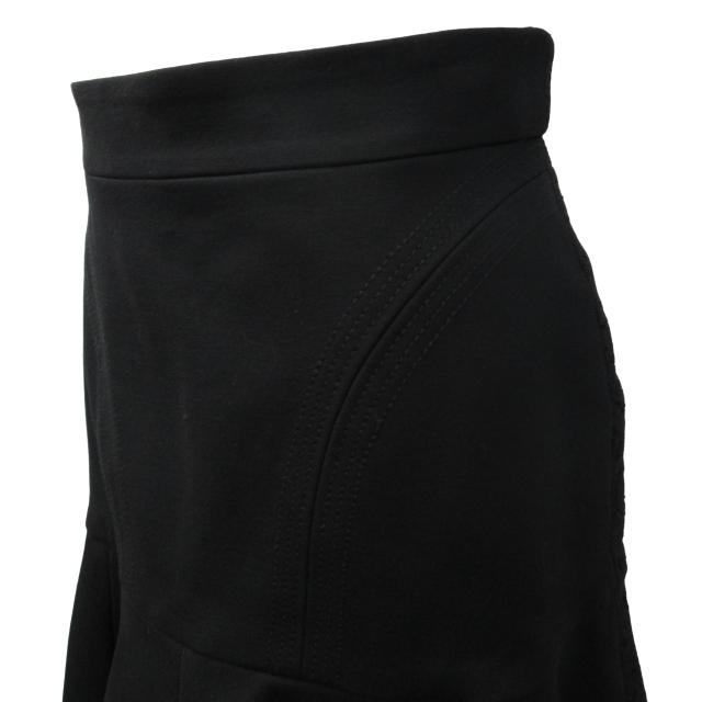 ヌメロヴェントゥーノ N°21 美品 フレアスカート レース切替 膝丈 黒  