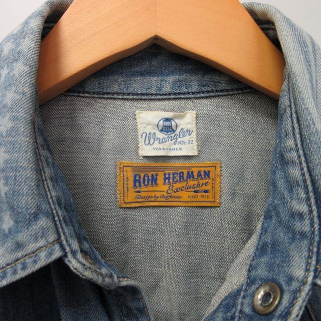 ロンハーマン Ron Herman ×ラングラー Wrangler 別注 デニムシャツ 