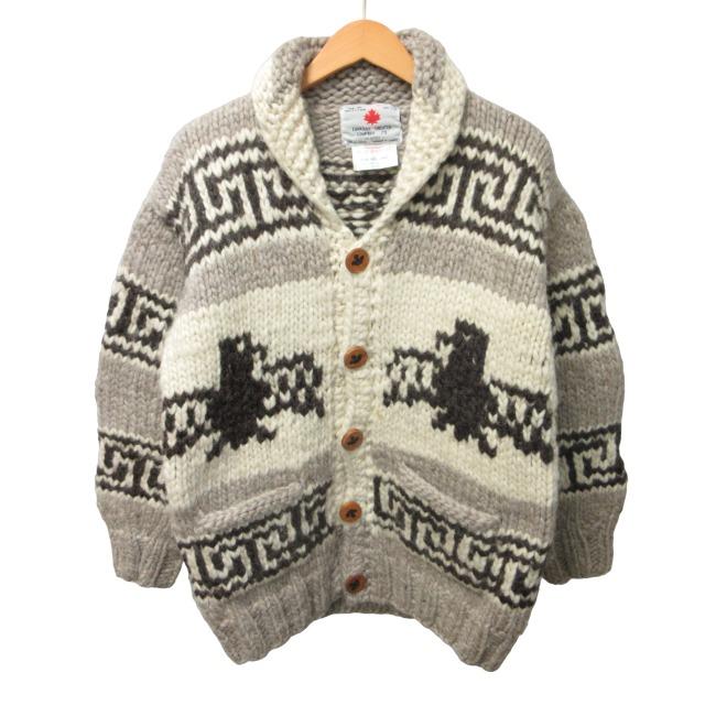 新品COWICHAN カナダ製 カウチンセーター カーディガンキッズ