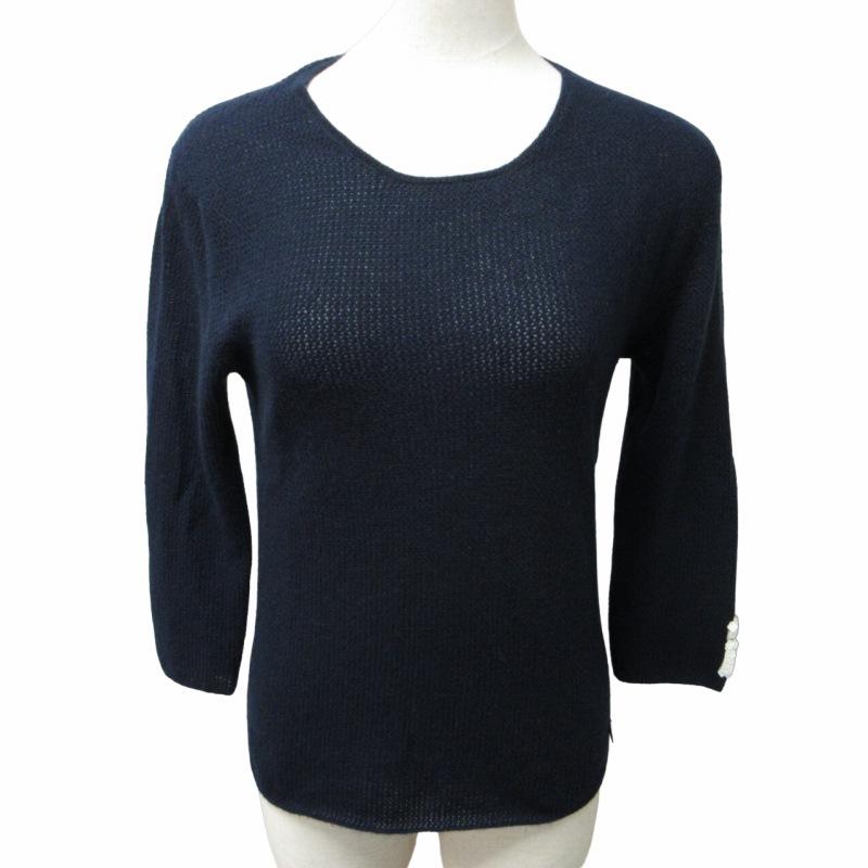 CHANEL ネイビー 長袖セーター CHANEL ネイビー 長袖セーター