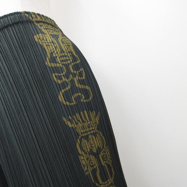 希少】PLEATS PLEASE プリーツプリーズロープ柄プリーツスカートL