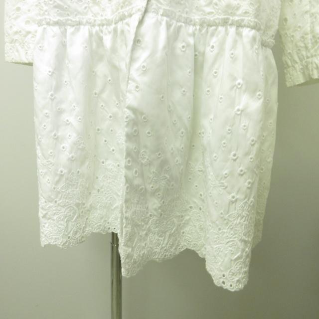 エルマノ シェルビーノ レース 刺繍 レディースジャケット ホワイト エルマノ シェルビーノ レース 刺繍 レディースジャケット ホワイト