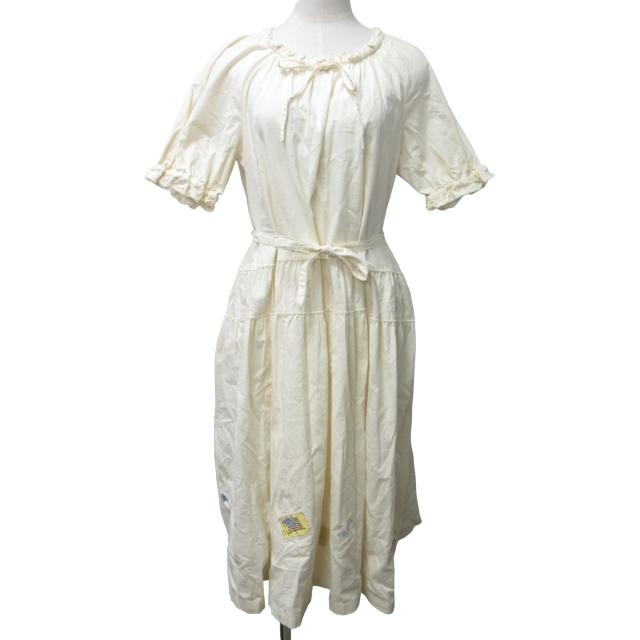 ピンクハウス PINK HOUSE ワンピース ロング ギャザー ピコフリル 半袖  