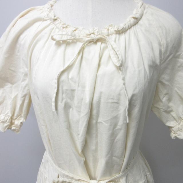 ピンクハウス PINK HOUSE ワンピース ロング ギャザー ピコフリル 半袖  