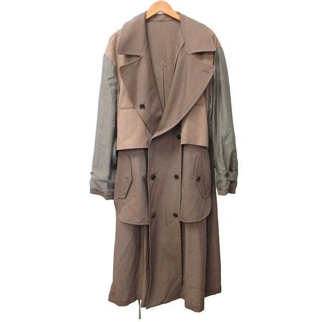 YOKE ヨーク 美品 21SS REVERSIBLE DOUBLE-BREASTED COAT リバーシブル 