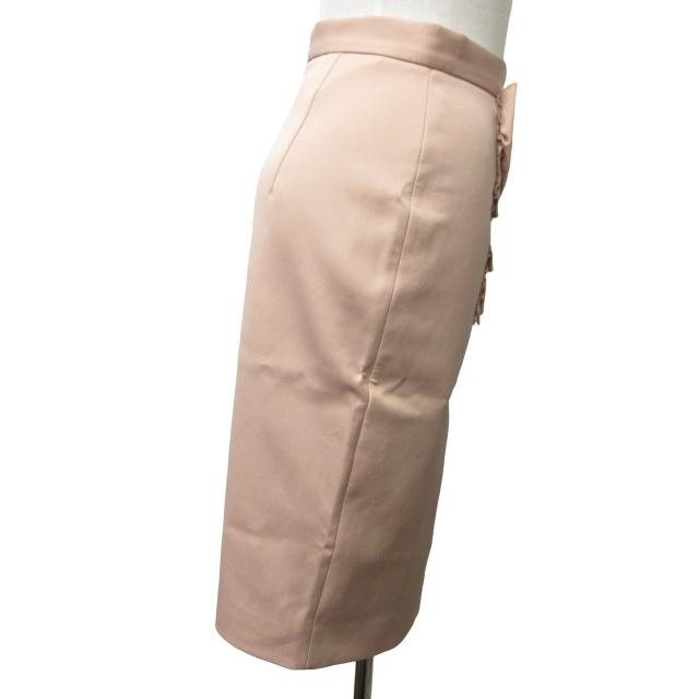 MIUMIU ミュウミュウ タイトスカート 38 miu ミュウミュウ miumiu 美品 フリル タイトスカート バック