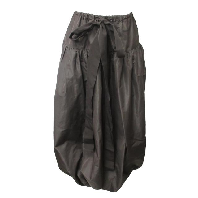 パトゥ Patou 美品 ファイユバブルヘム 2WAY バルーンスカート ロング  