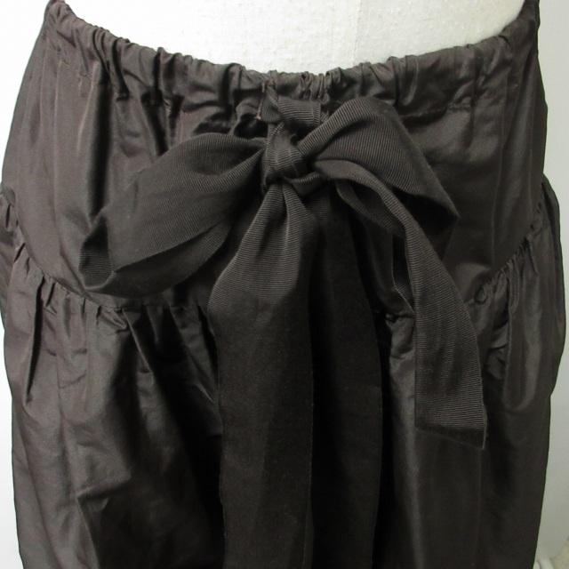 パトゥ Patou 美品 ファイユバブルヘム 2WAY バルーンスカート ロング  