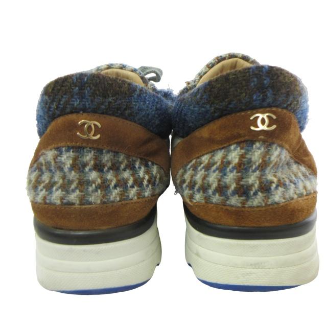 CHANEL（シャネル） レザーコンビツイードスニーカー シューズ