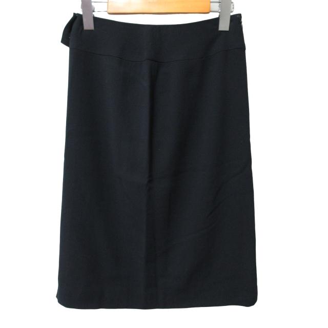 シャネル CHANEL 美品 希少 98A スカート ウール ココマーク ボタン 