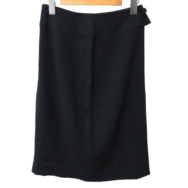 シャネル CHANEL 美品 希少 98A スカート ウール ココマーク ボタン  