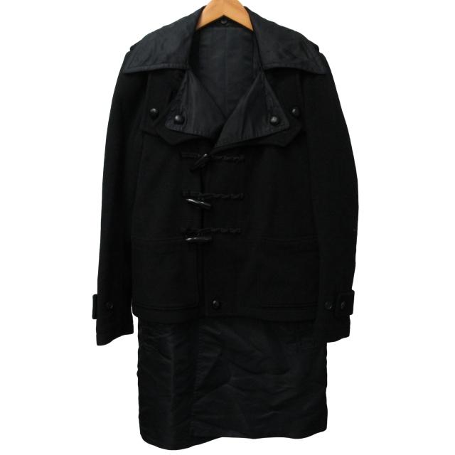 ミハラヤスヒロ　コート　フード付き Maison MIHARA YASUHIRO - Wool Long Coat | fakejam