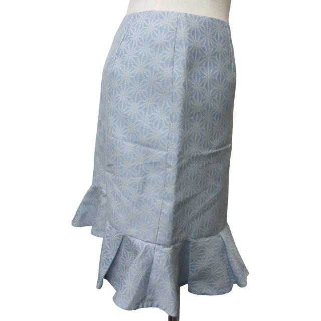 【美品】ケイタマルヤマ　裏地つき 膝丈スカート 美品】ケイタマルヤマ裏地つき 膝丈スカート