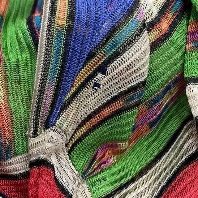 ミッソーニ MISSONI ヴィンテージ 90s カーディガン ニット ボーダー 