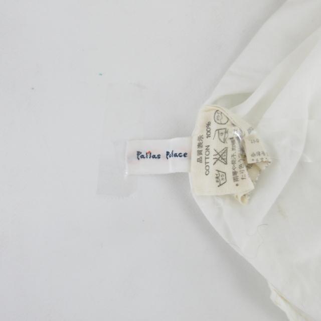 パラスパレス Pallas Palace スキッパーシャツ ブラウス 半袖 刺繍 ホワイト 白 0 約Sサイズ 0215 IBO47 レディース｜vectorpremium｜08