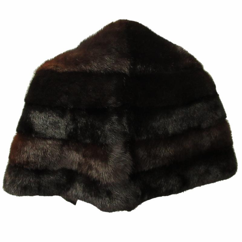 【SAGAMINK サガミンク】毛皮　ケープ　ポンチョ　SAGAMINK ミンク SAGAMINK ミンク ケープ ポンチョ 毛皮 サガミンク ブラック