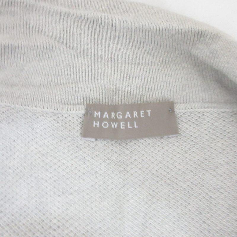 マーガレットハウエル MARGARET HOWELL カットソー ニット 長袖 スキッパ― Vネック シルク グレー 2 約Mサイズ 0404 レディース｜vectorpremium｜07