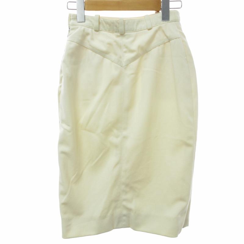 エルメス HERMES スカート 八の字ポケット ベルトループ フランス製  