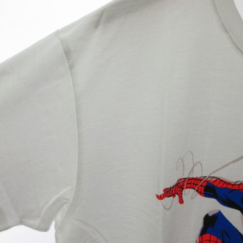 未使用品 キスニューヨークシティ KITH NYC ×スパイダーマン コラボ タグ付き 22年製 プリントTシャツ カットソー ボックスロゴ 半袖 白 L｜vectorpremium｜04