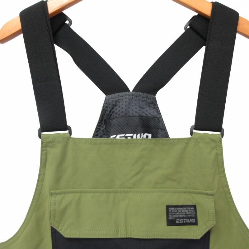 エスティボ estivo 美品 19-20年製 ビブパンツ スノーボード ウエア 