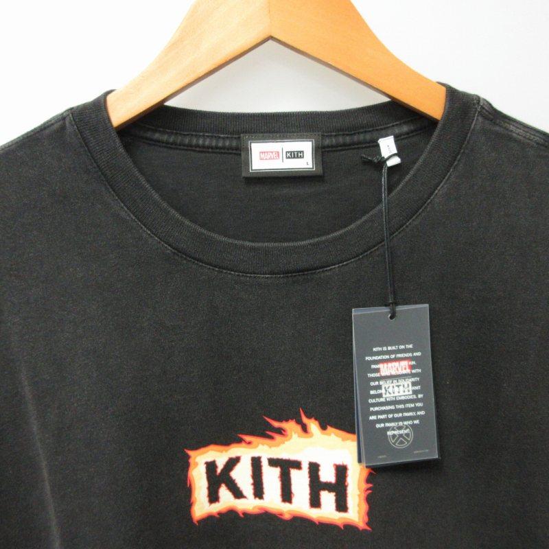 未使用品 キスニューヨークシティ KITH NYC ×XMEN エックスメン タグ付き 23年製 PHOENIX MARVEL プリントTシャツ カットソー 半袖 黒 L｜vectorpremium｜03