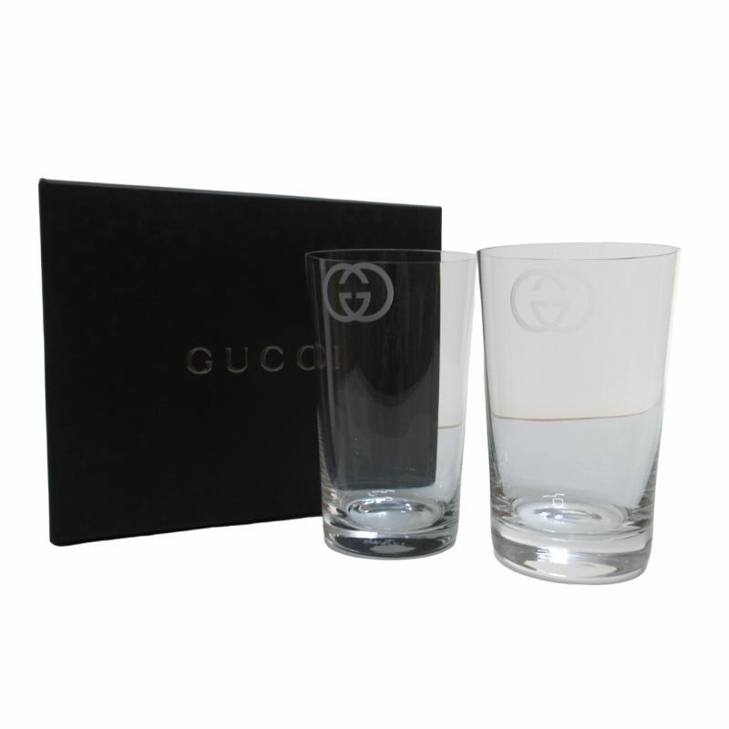 GUCCI 未使用品 グッチ インターロッキングG タンブラーグラス 