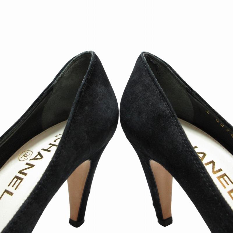 CHANEL シャネル スエードパンプス シューズ ココマーク