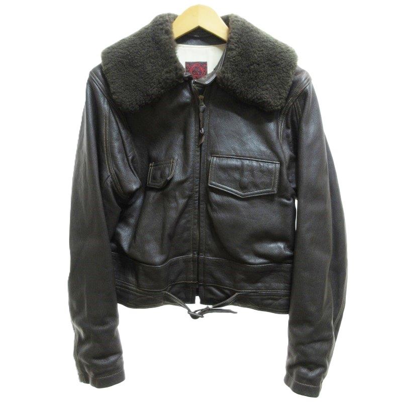 EVISU エヴィス ロストワールド社別注 A-2 レザージャケット 