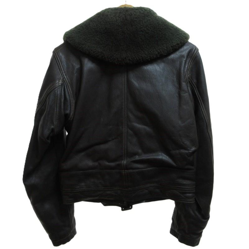 EVISU エヴィス 革ジャン 34 A-2 ミリタリー