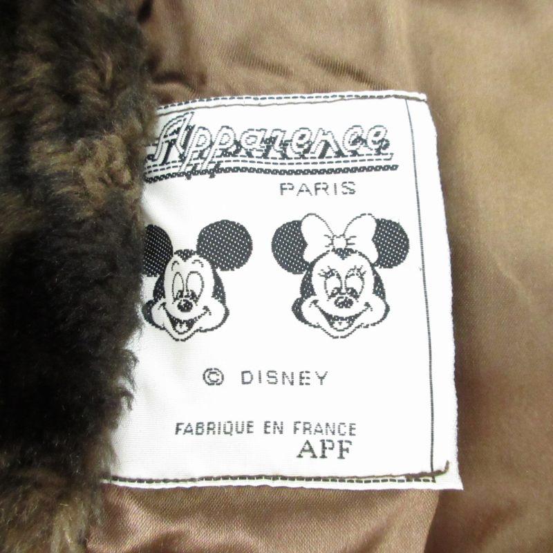 Hollywood Mickey（ハリウッドミッキー） ヴィンテージコート Apparence×Disney 美品 希少 激レア 80s ヴィンテージ フェイクファー
