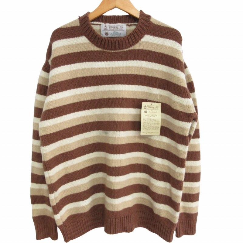 インバーアラン　茶タグ　INVERALLAN カーディガン ニット　セーター インバーアラン inverallan ボーダー カーディガン ニット 茶色タグ
