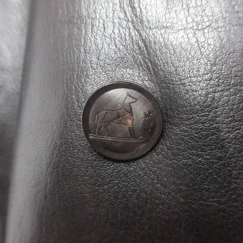 HERMES エルメス 80s Vintage Lambskin P-coat ヴィンテージ 