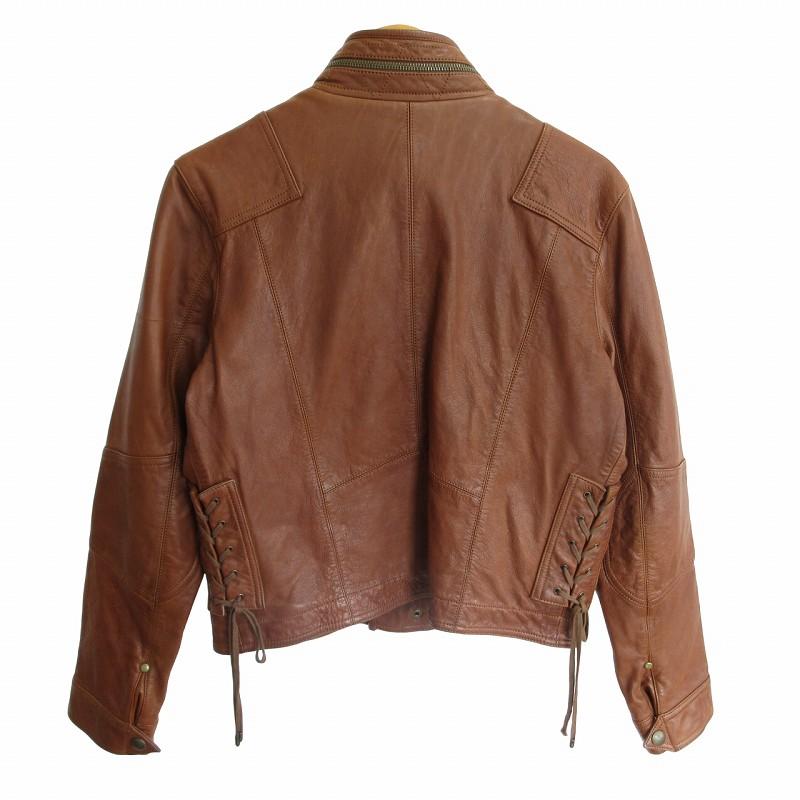 ラルフローレン　レザージャケット　本革　フライトジャケット　ブラウン　美品 ラルフローレンレザージャケット本革フライトジャケットブラウン美品