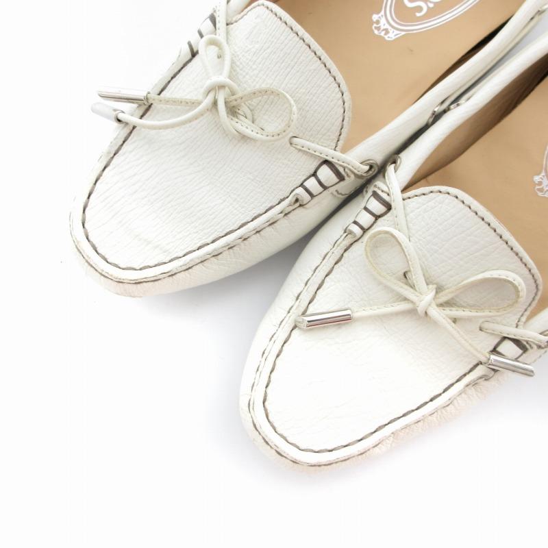 トッズ TODS ローファー スリッポン 37 24cm 白 ホワイト トッズ TODS ローファー スリッポン 37 24cm 白 ホワイト