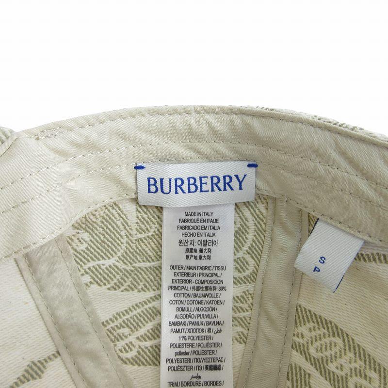 BURBERRY バーバリー 美品 24AW EKD Cotton Blend Baseball Cap