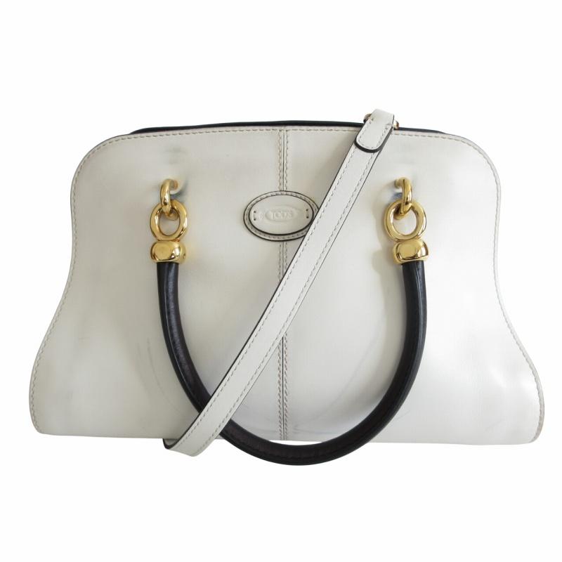 トッズ TOD'S SELLA セラ レザー 2WAY ショルダーバッグ トートバッグ
