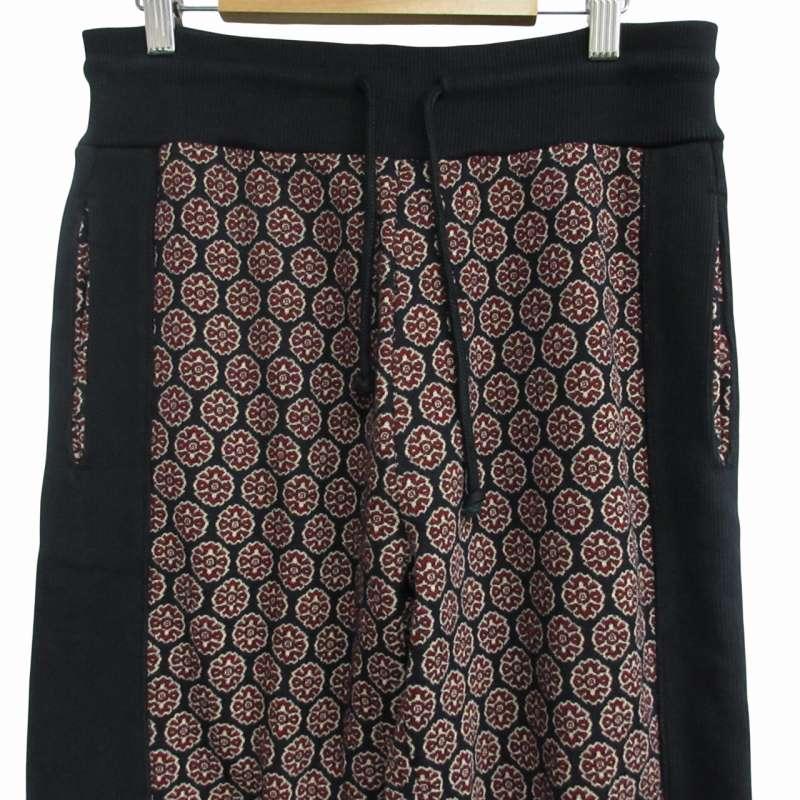 ドリスヴァンノッテン 美品 ウール混 パンツ スラックス 総柄 エスニック ドリスヴァンノッテン DRIES VAN NOTEN 美品 ウール混 イージーパンツ