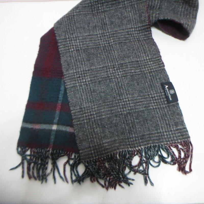 アクアスキュータム AQUASCUTUM 美品 チェック柄 リバーシブル