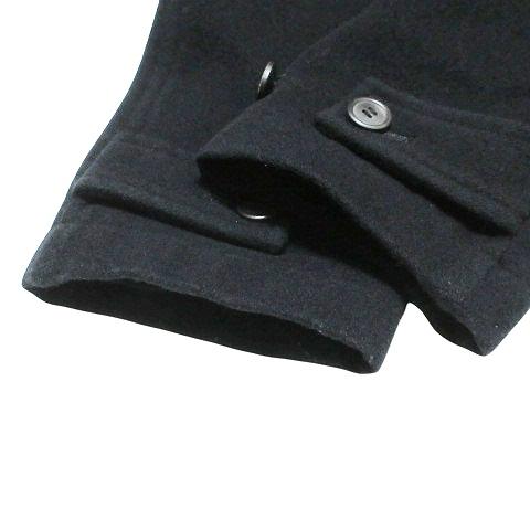 イネドオム INED HOMME 90s ウール ステンカラーコート ロング 黒