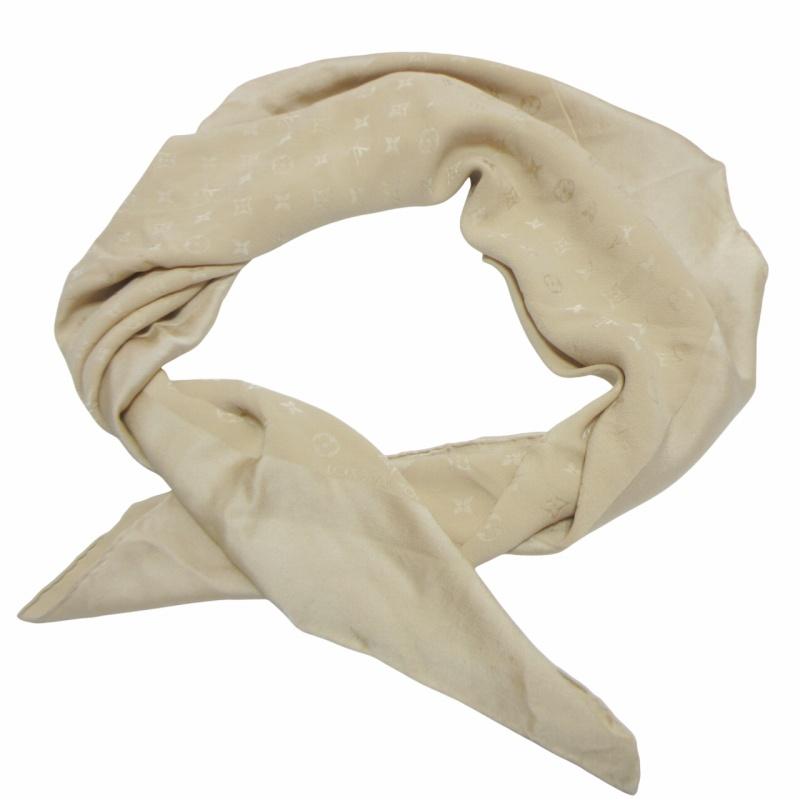 ビトンシルクスカーフ LOUIS VUITTON（ルイ・ヴィトン） モノグラム シルク100% スカーフ 総