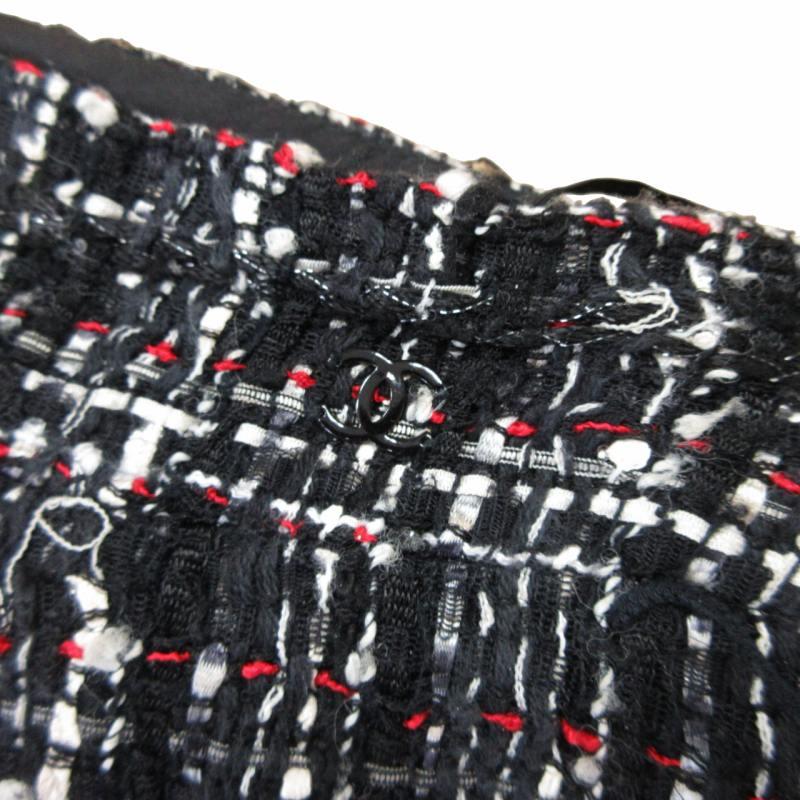 CHANEL シャネル 05P シルクブレンド ツイードスカート ココマーク