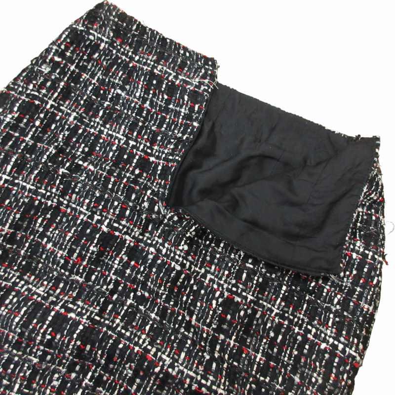 CHANEL シャネル 05P シルクブレンド ツイードスカート ココ