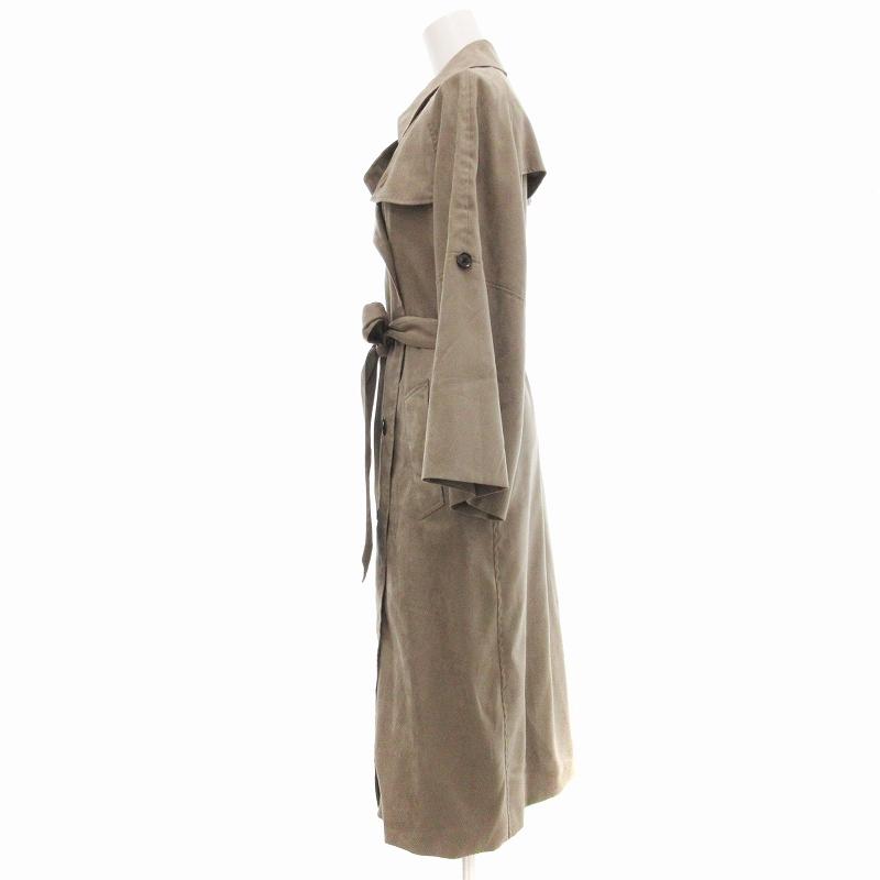 ルームエイト Room No.8 美品 F/SUEDE BIG-SLEEVE TRENCH COAT