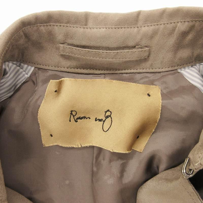 ルームエイト Room No.8 美品 F/SUEDE BIG-SLEEVE TRENCH COAT