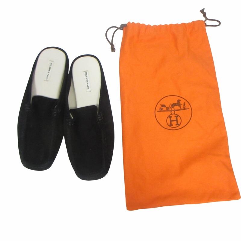 エルメス ミュール スエード 37 完売必須 大人気 HERMES エルメス サンダル (HERMES/サンダル