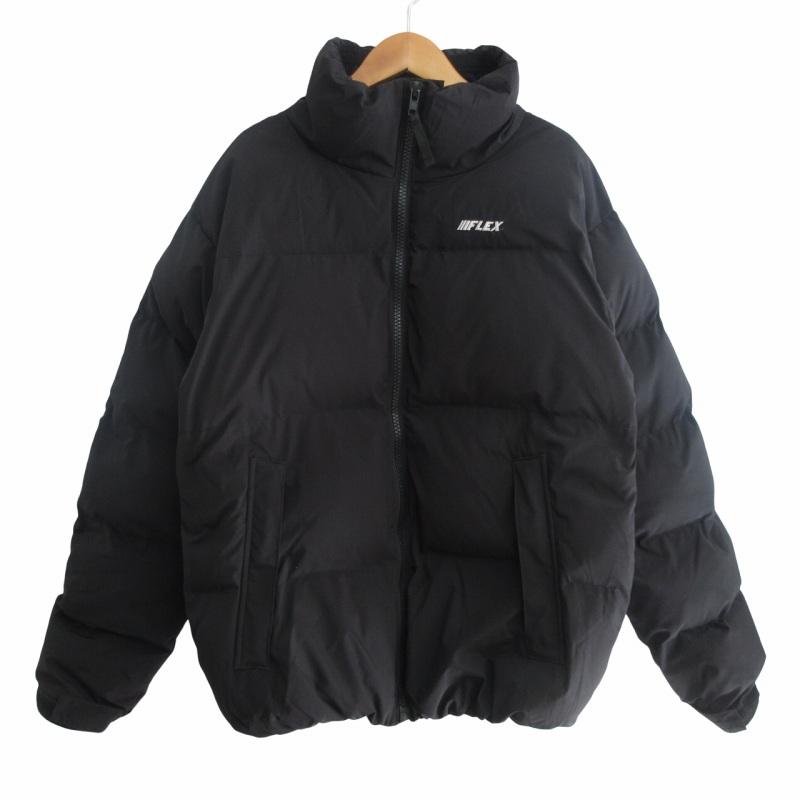 FLEX JAPAN フレックス PUFFY JACKET 中綿ジャケット ブルゾン 黒