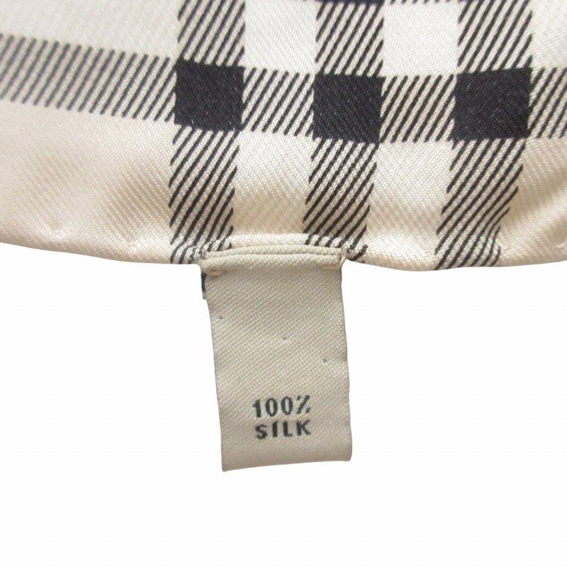 BURBERRY スカーフ ショール ストール 総柄 イヌ柄 シルク イタリア製