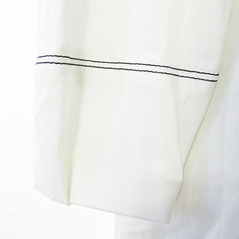 CELFORD ノーカラージャケット　オフホワイト　新品未使用 CELFORD（セルフォード）の「ノーカラーフェイクレザー